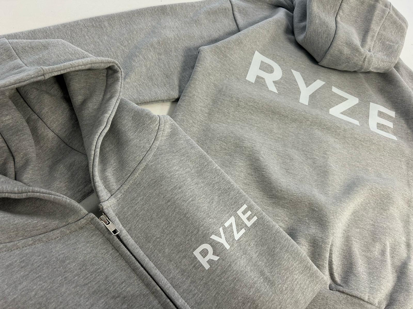 RYZE Heavyweight Grey Zip Hoodie