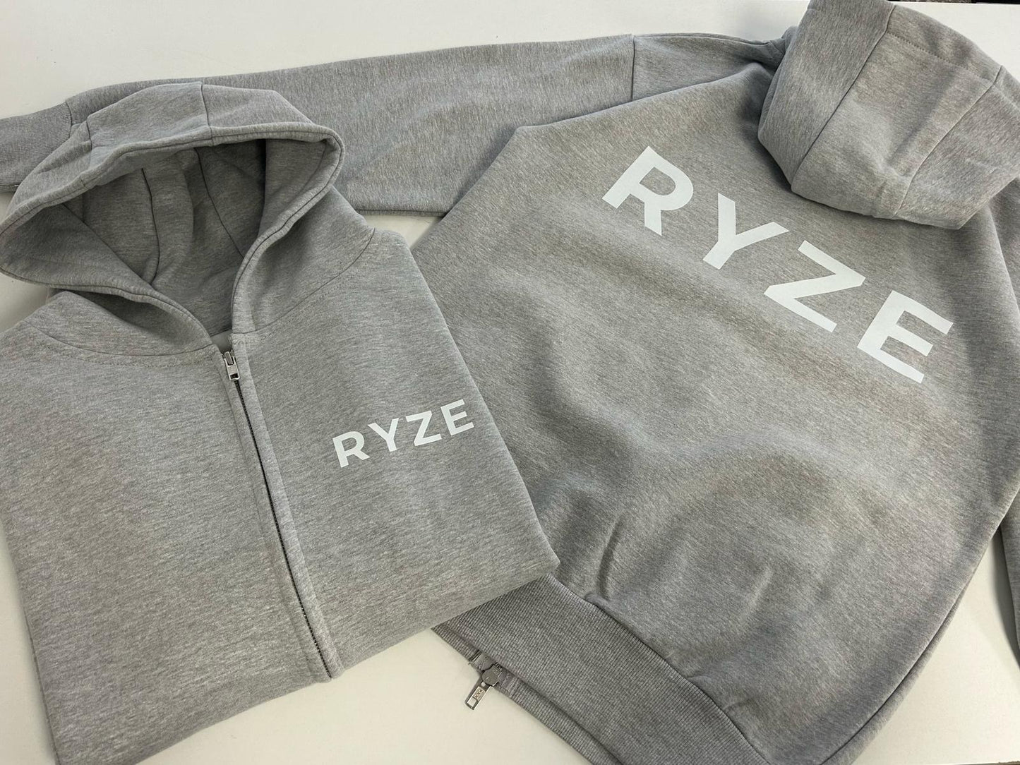 RYZE Heavyweight Grey Zip Hoodie