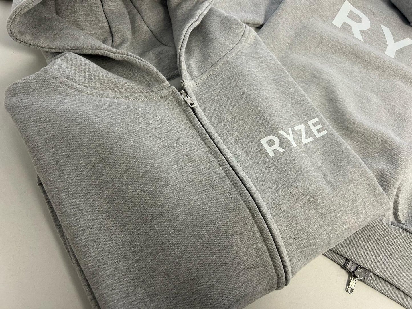 RYZE Heavyweight Grey Zip Hoodie