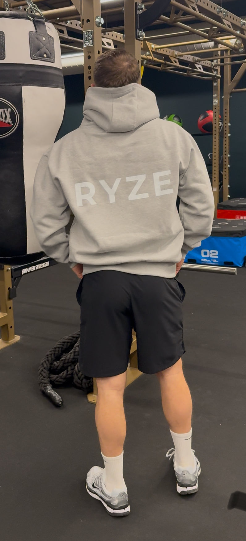 RYZE Heavyweight Grey Zip Hoodie